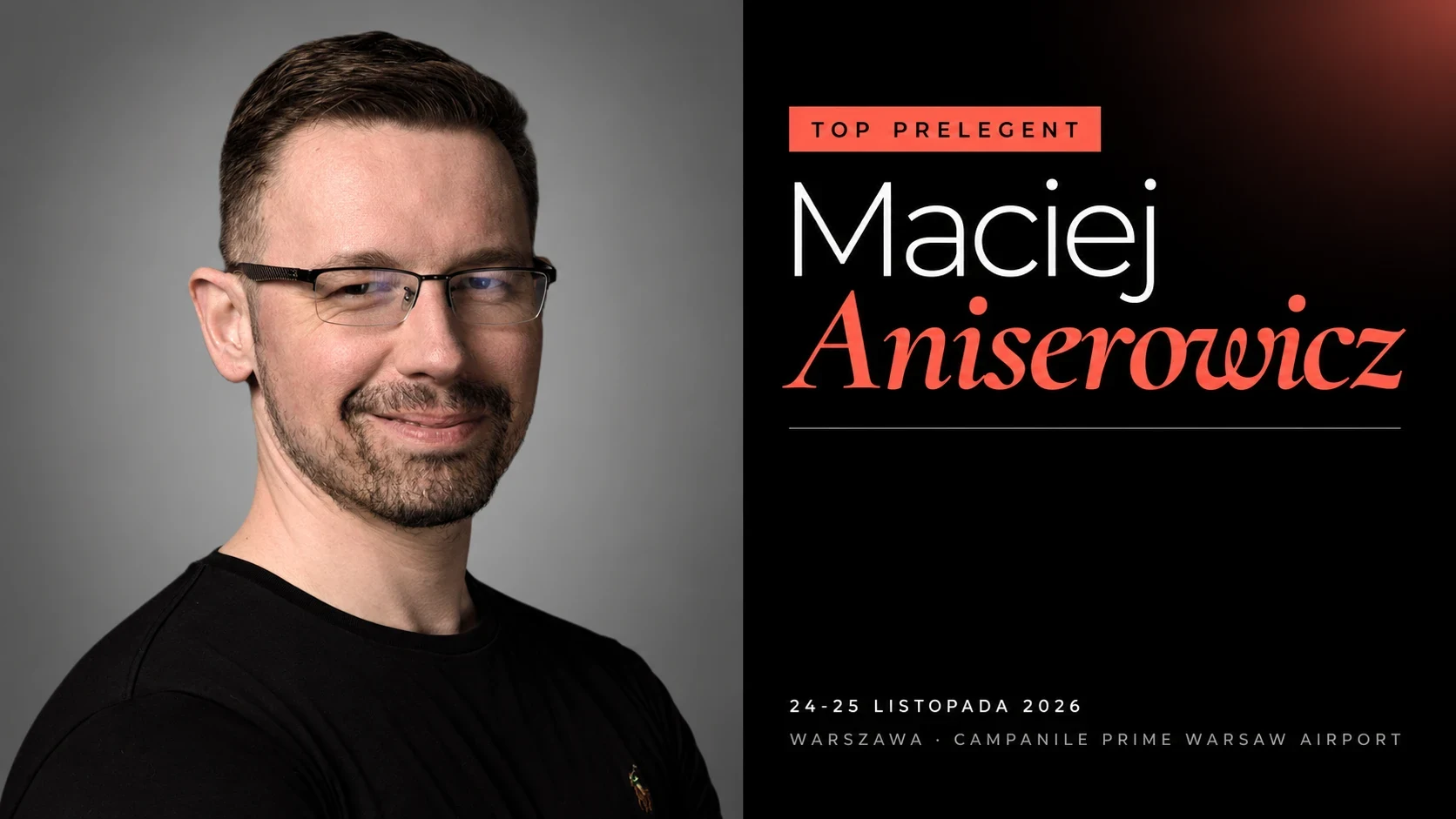 Top prelegent Founders Mind XII: Maciej Aniserowicz